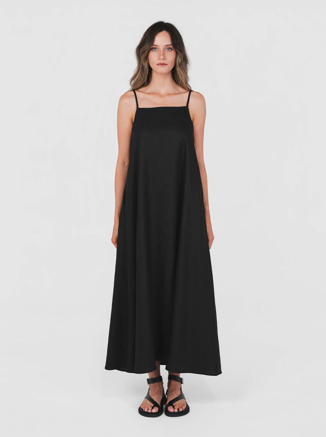 Hemp Clothing Australia - Cami Dress - Black