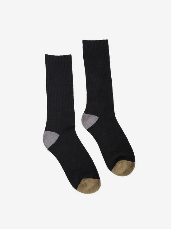 Hemp Clothing Australia - Crew Socks Thick - Black