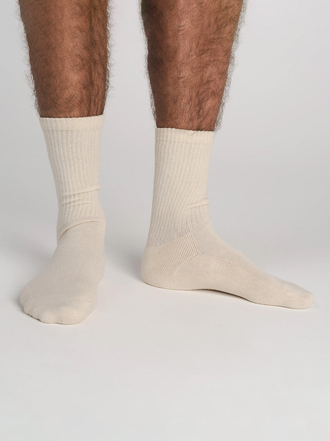 Hemp Clothing Australia - Crew Socks Thick - Natural