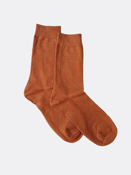 Hemp Clothing Australia - Daily Socks Thin - Rust