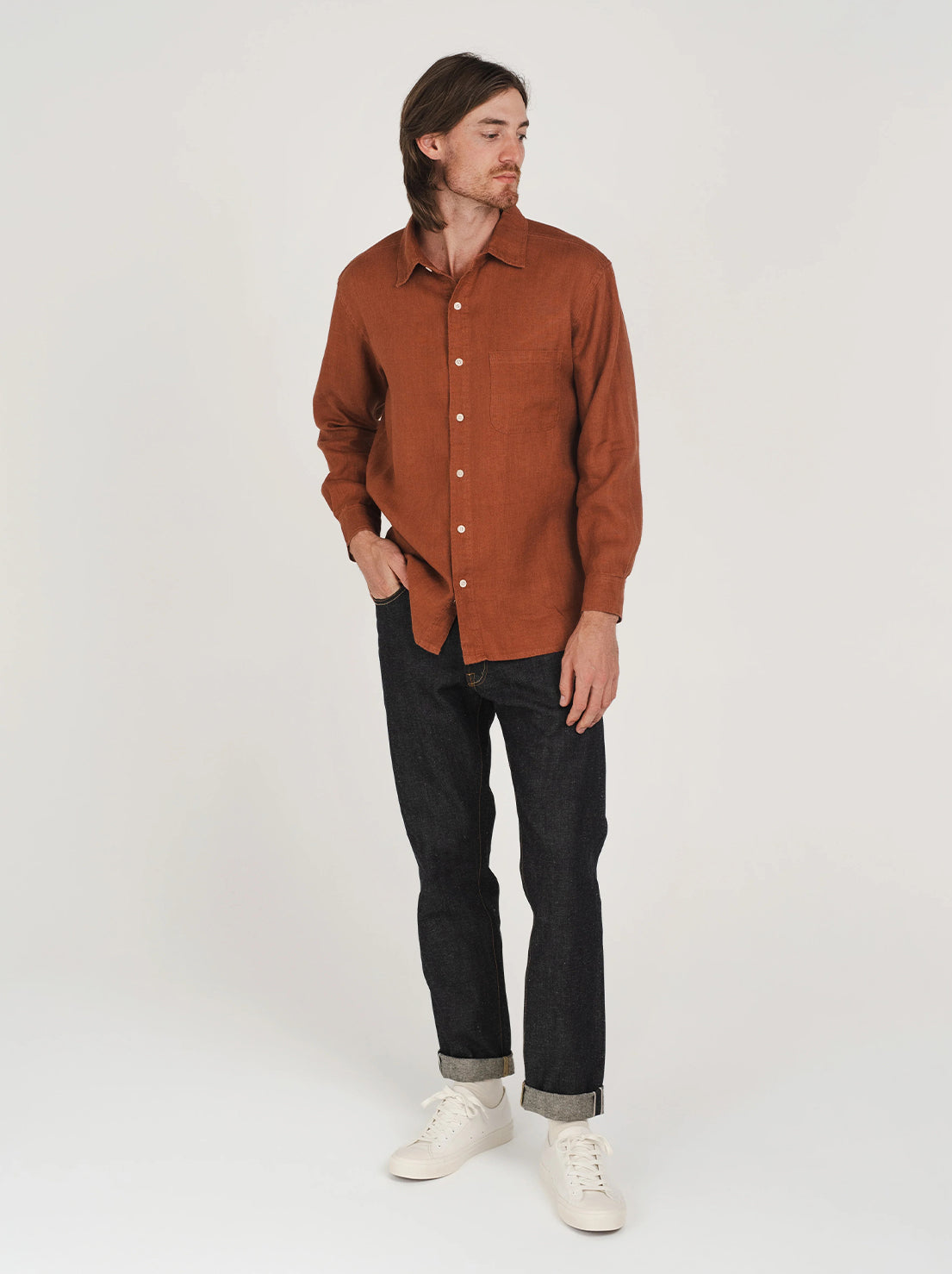 Hemp Clothing Australia - Heritage Shirt - Rust