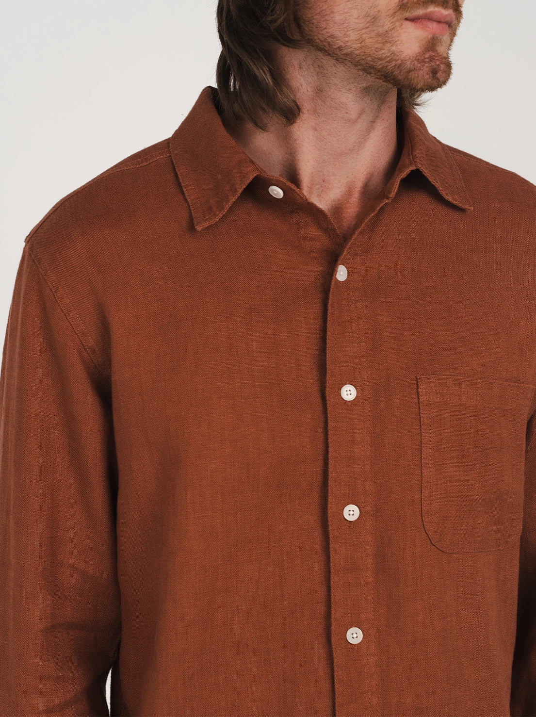 Hemp Clothing Australia - Heritage Shirt - Rust