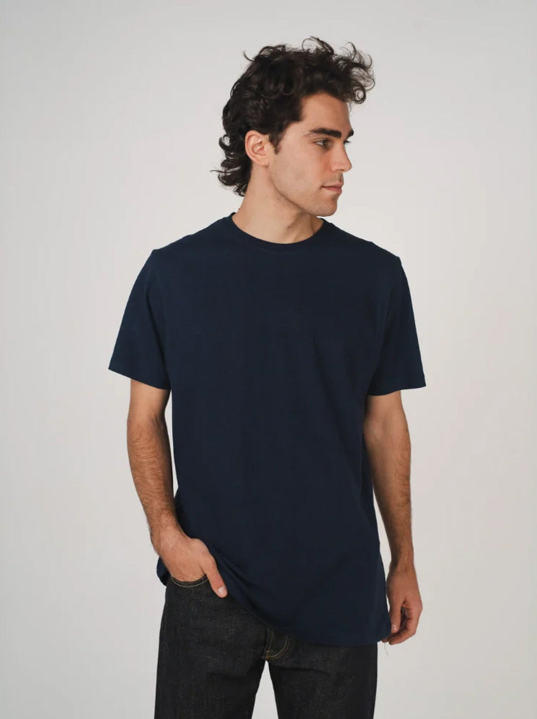 Hemp Clothing Australia - Mens Classic T-Shirt - Navy