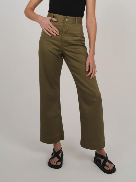 Hemp Clothing Australia - Newport Pant - Olive