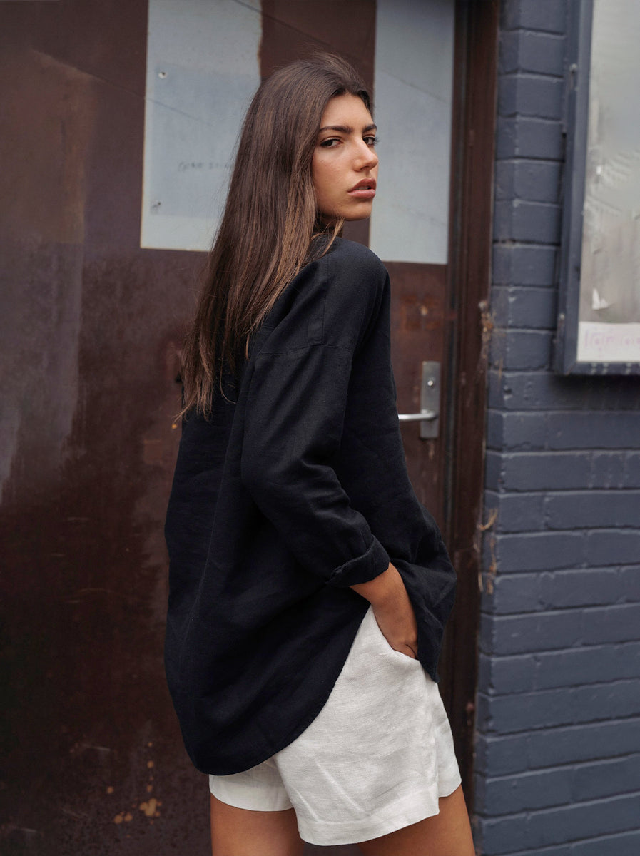 Hemp Clothing Australia - Stirling Shirt - Black – Abicus