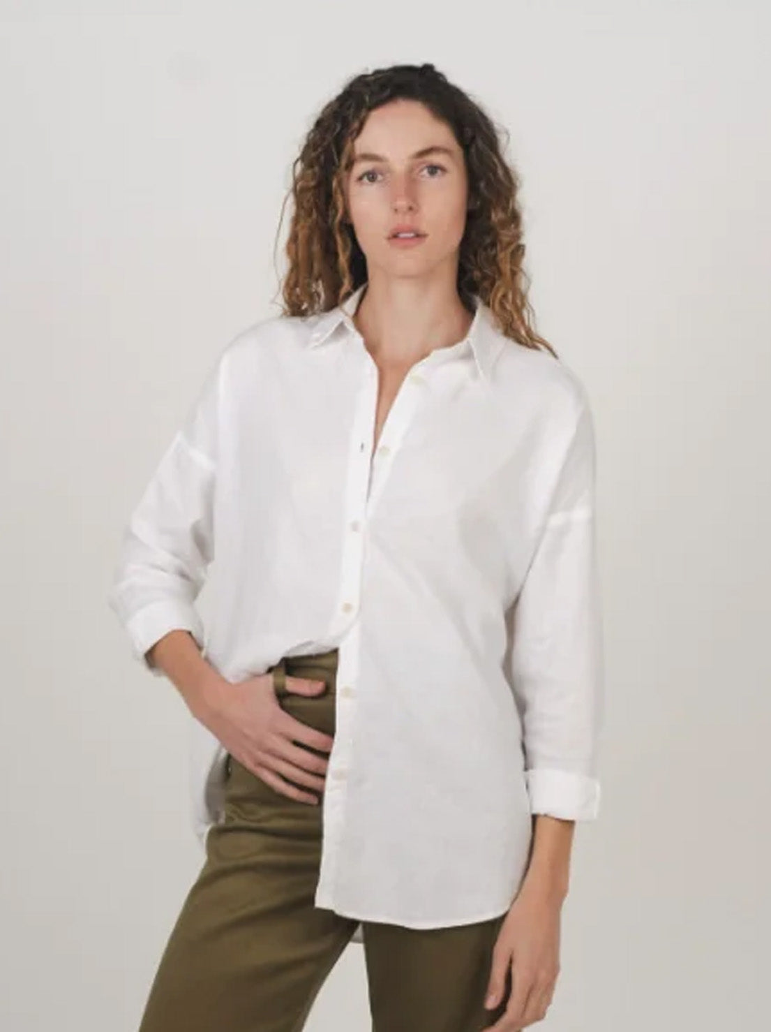 Hemp Clothing Australia - Stirling Shirt - White
