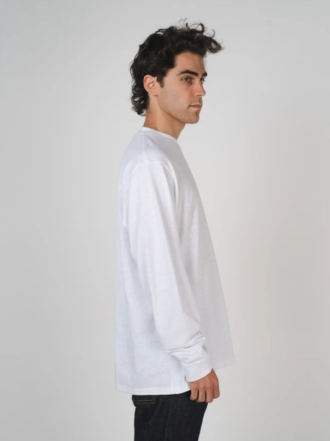 Hemp Clothing Australia - Unisex Boxy Long Sleeve Tee - Natural