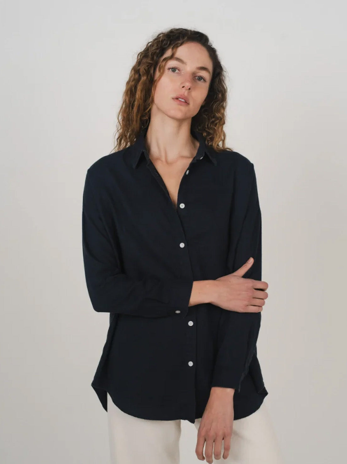 Hemp Clothing Australia - Stirling Shirt - Navy