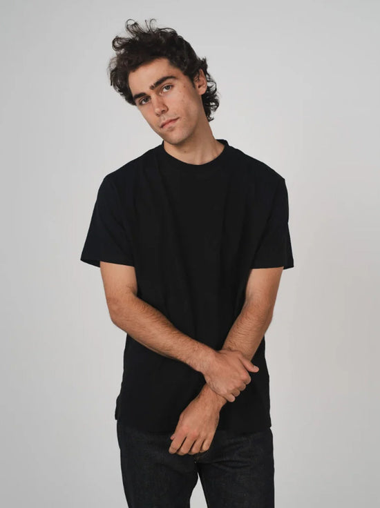 Hemp Clothing Australia - Unisex Boxy Tee - Black