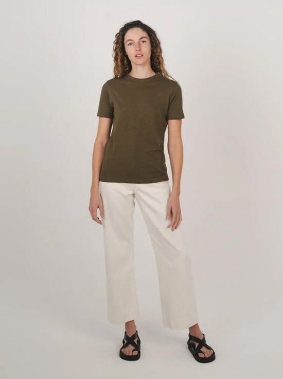 Hemp Clothing Australia - Womens Classic Tee - Olive