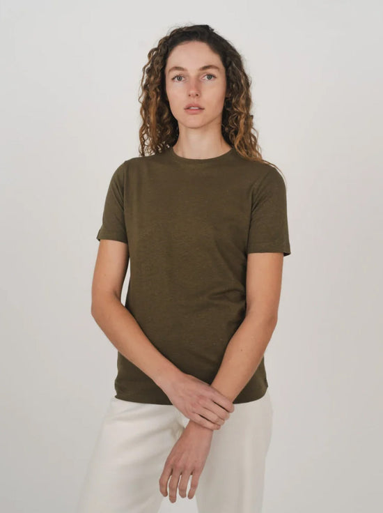 Hemp Clothing Australia - Womens Classic Tee - Olive