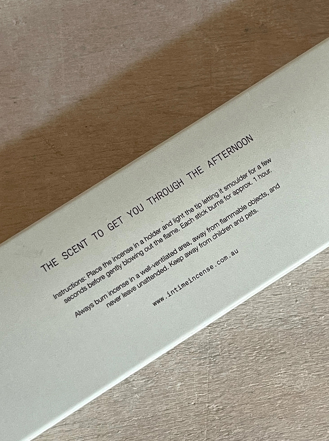 In Time Incense - 2PM Recharge Incense