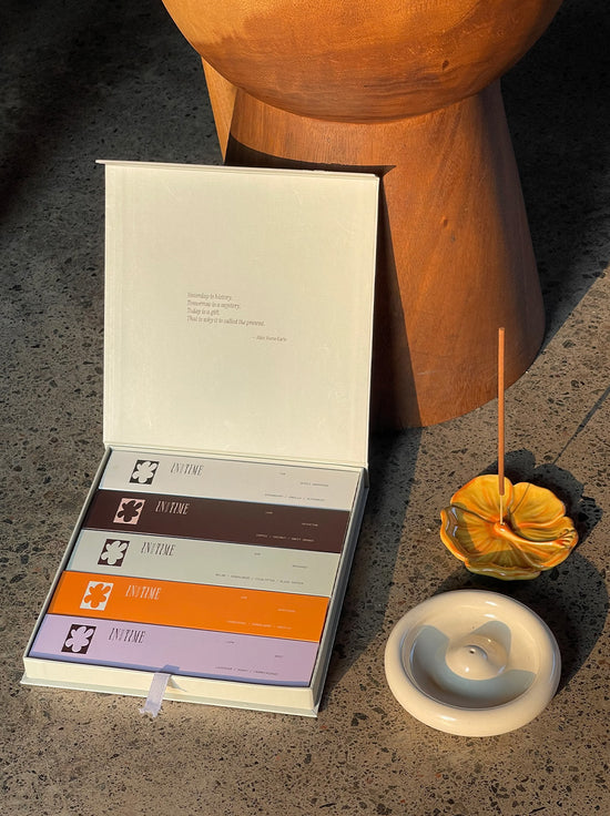 In Time Incense - Hibiscus Ceramic Incense Holder