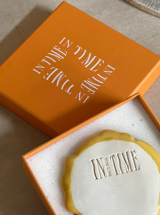 In Time Incense - Hibiscus Ceramic Incense Holder