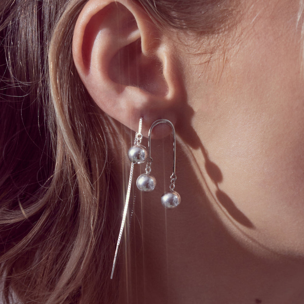 Petite Grand - Jane Earring Set - Silver