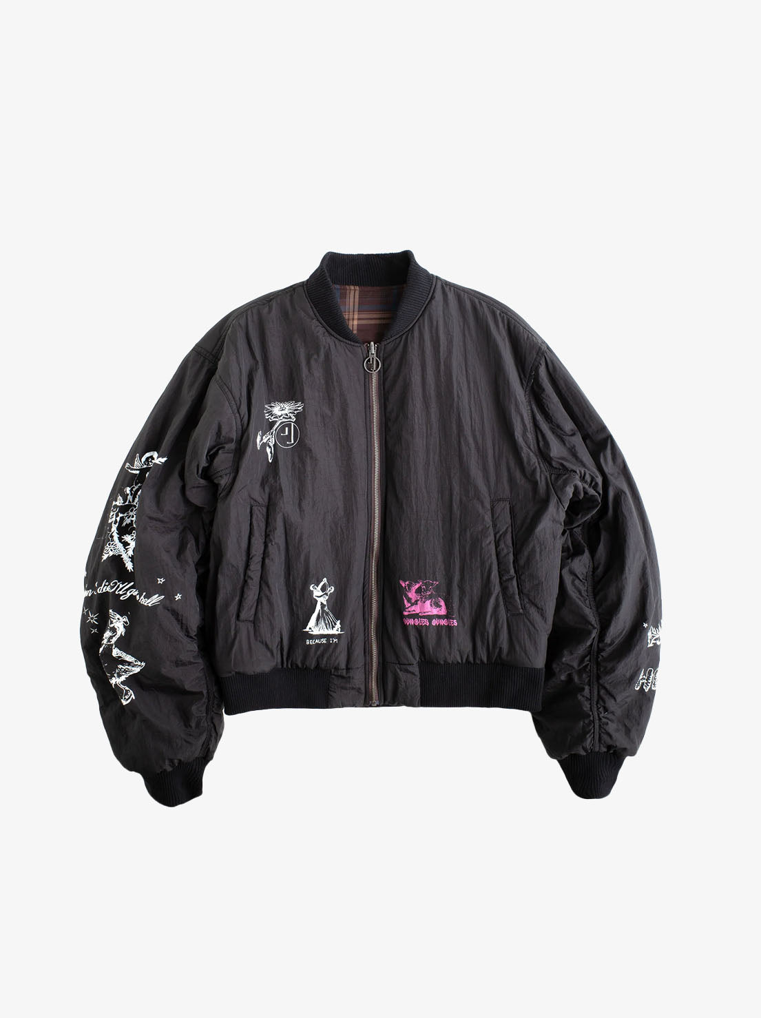 Jungles Jungles - Already In Heaven Reversible Bomber - Plaid