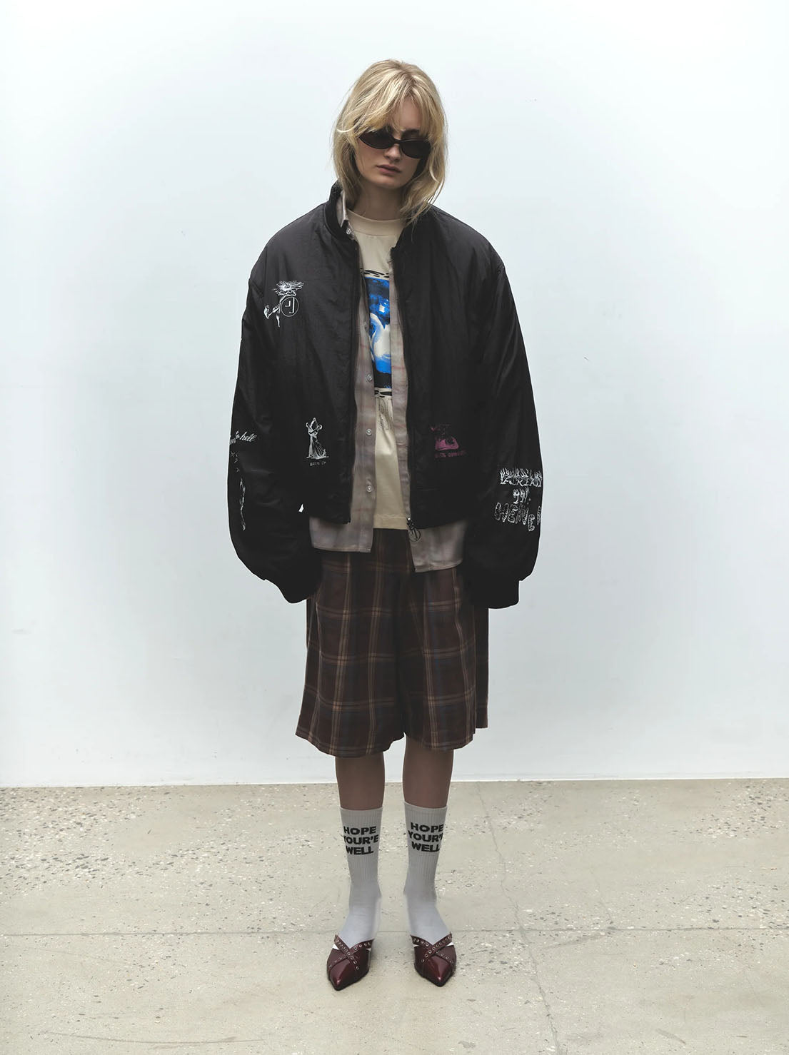 Jungles Jungles - Already In Heaven Reversible Bomber - Plaid