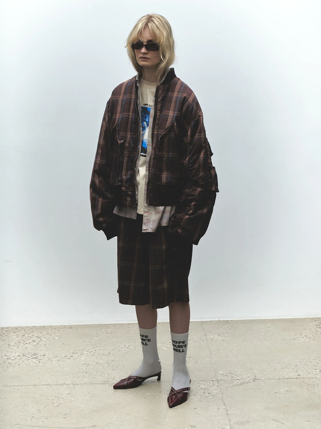 Jungles Jungles - Already In Heaven Reversible Bomber - Plaid