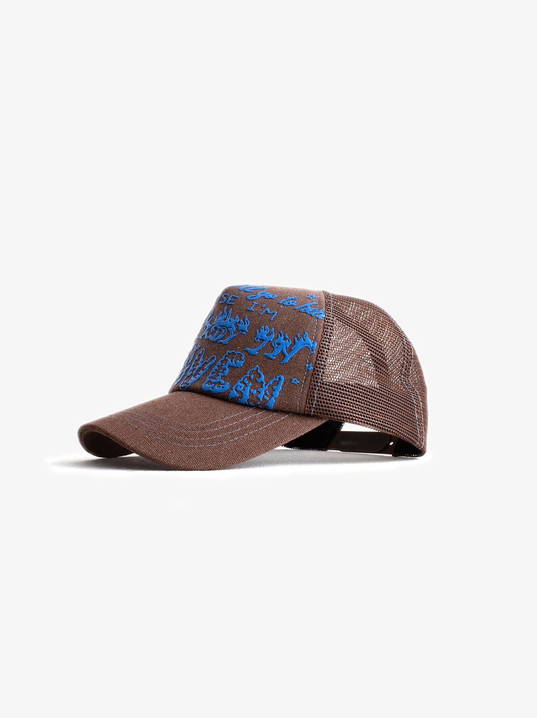 Jungles Jungles - Already In Heaven Trucker Cap - Brown Denim
