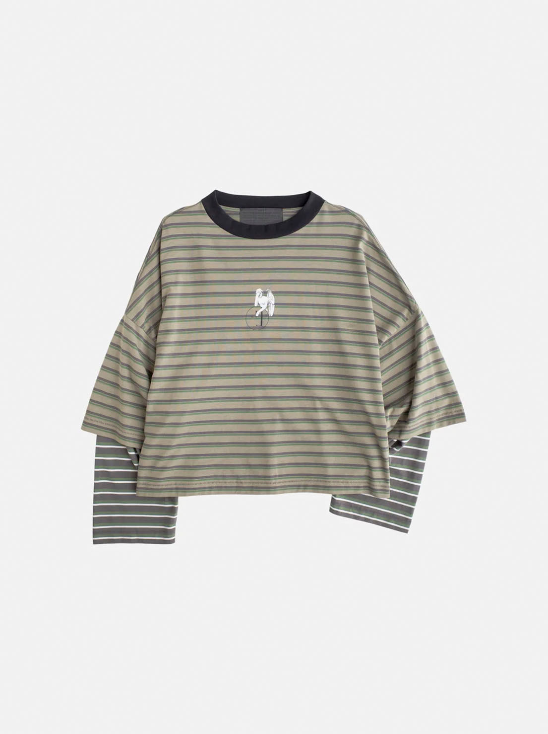 Jungles Jungles - Double Layer Long Sleeve Tee - Green