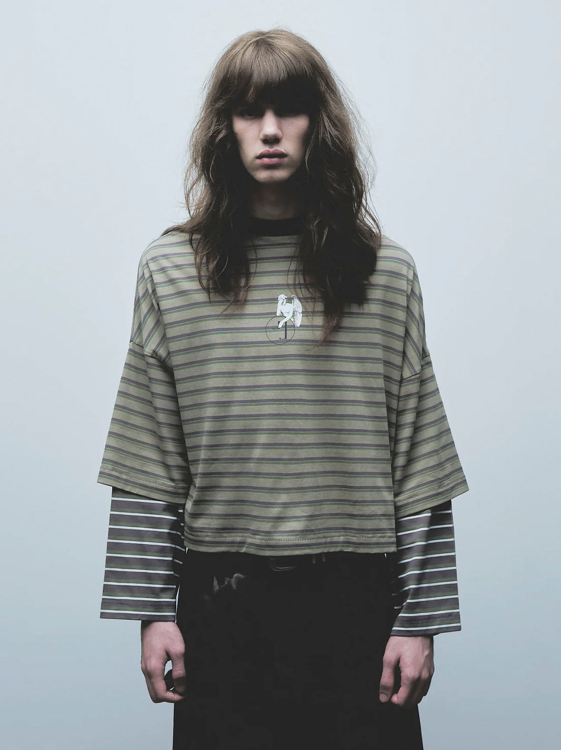 Jungles Jungles - Double Layer Long Sleeve Tee - Green