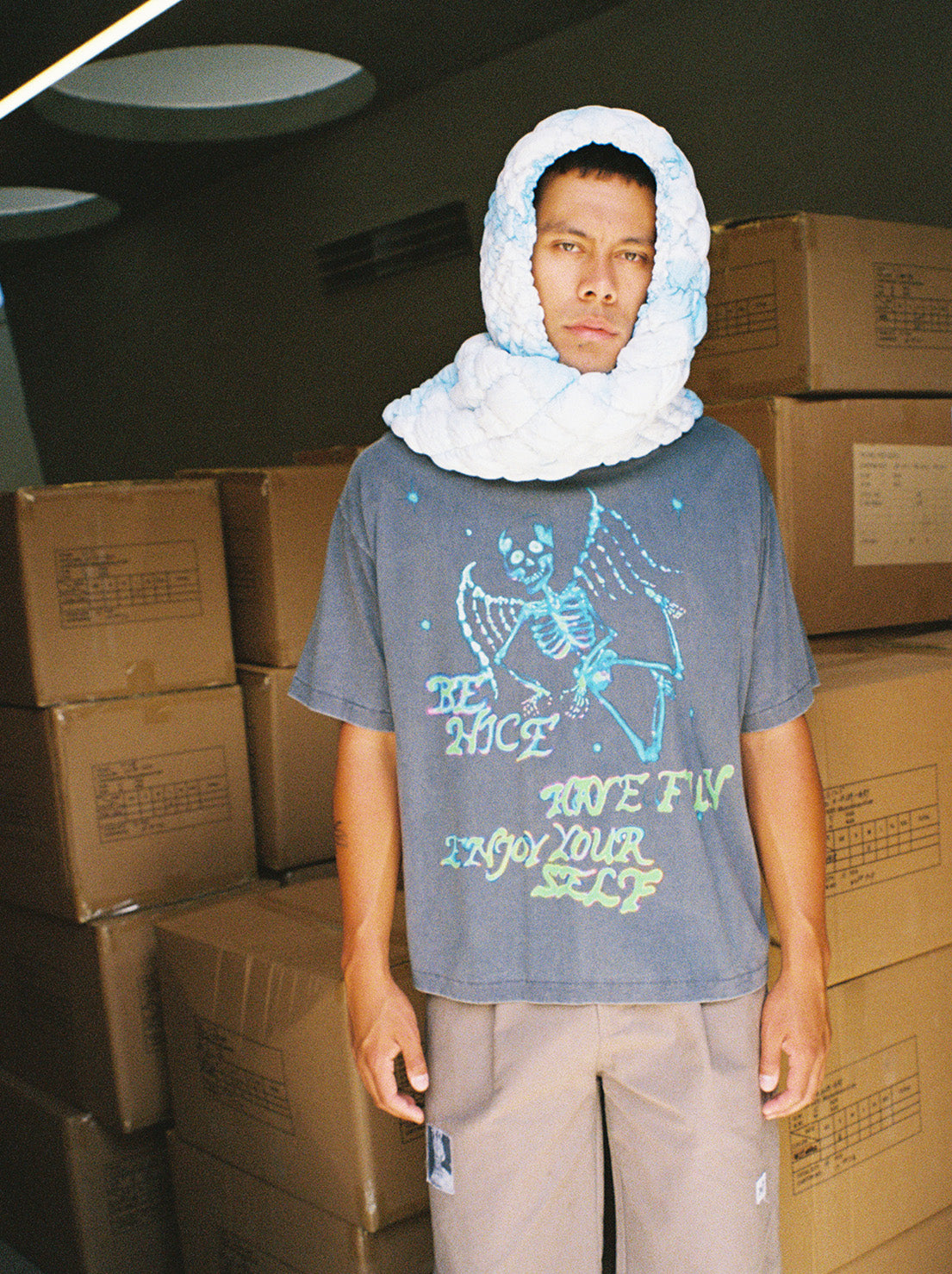 Jungles Jungles - Enjoy Yourself Tee - Vintage Blue