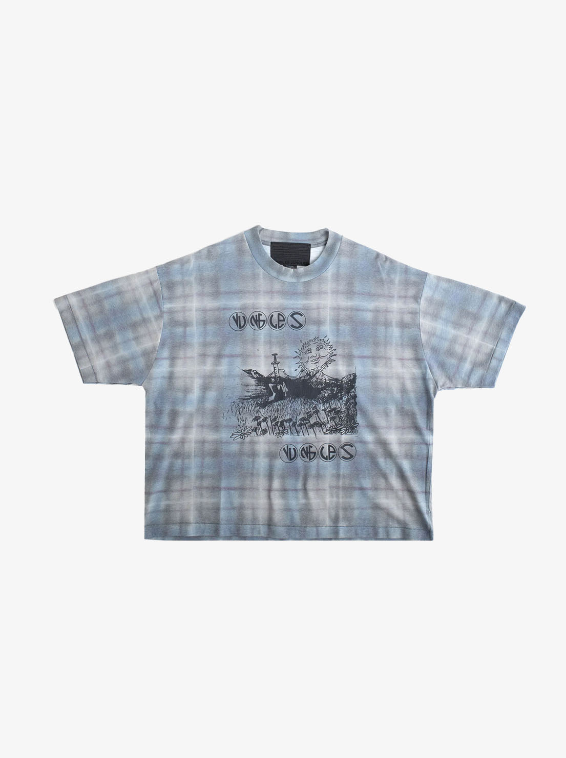 Jungles Jungles - Field Of Daisies Tartan Tee - Plaid