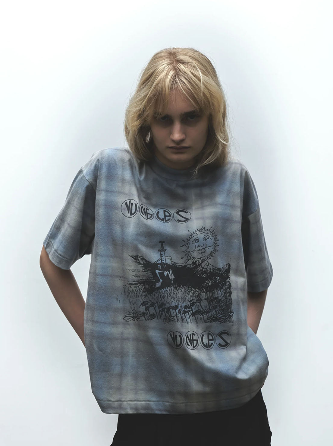 Jungles Jungles - Field Of Daisies Tartan Tee - Plaid