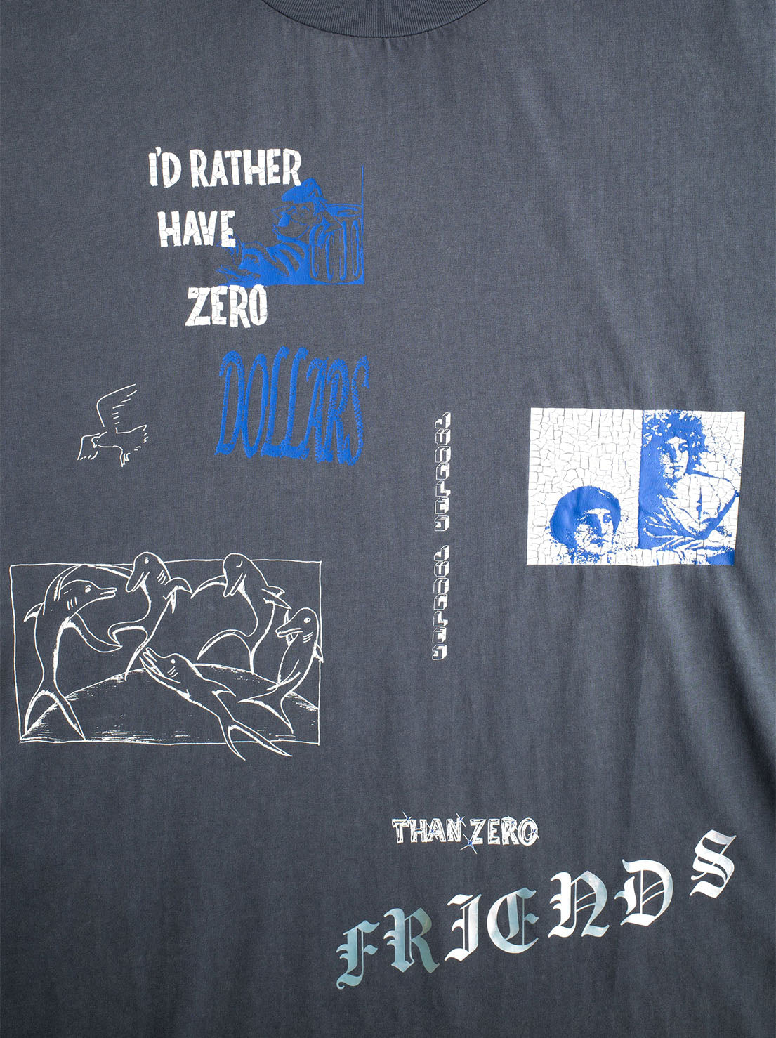 Jungles Jungles - I'd Rather Tee - Vintage Blue