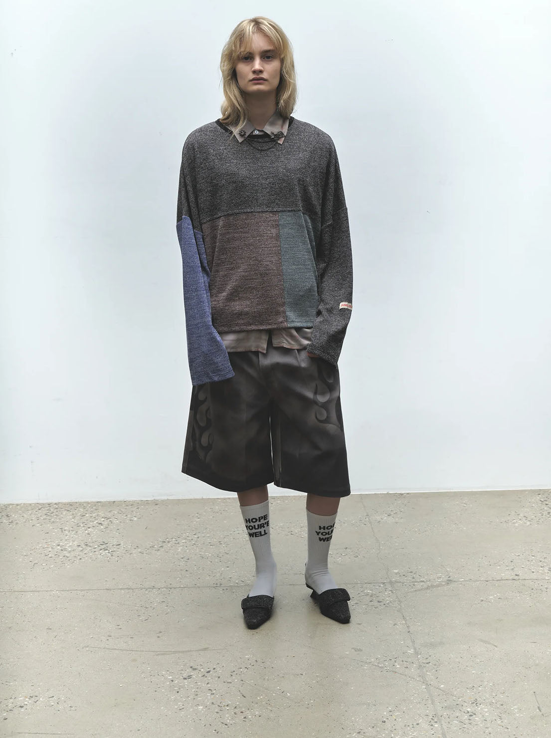 Jungles Jungles - Panelled Speckled Knit - Multi