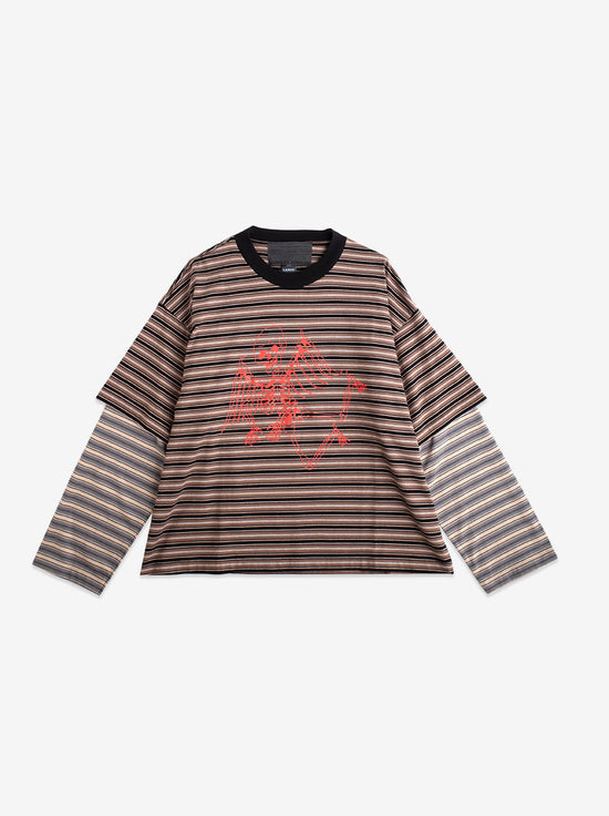 Jungles Jungles - Skeleton Stripe Long Sleeve - Stripe