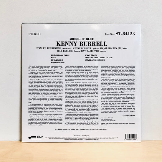 Kenny Burrell - Midnight Blue. LP [Blue Note Classic Vinyl Series] GERMAN IMPORT