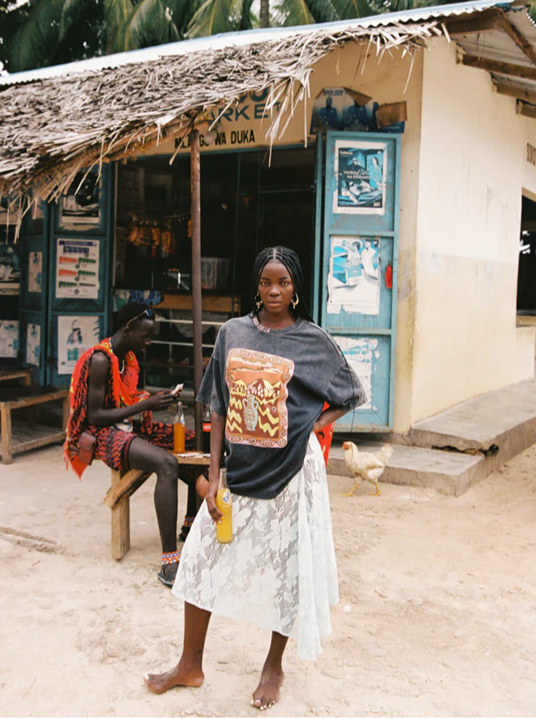 Kinga Csilla - Amalfi Notte Skirt - Blue