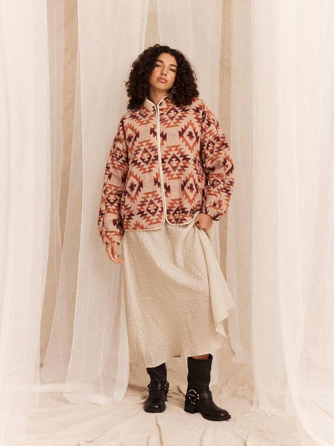 Kinga Csilla - Azteca Tsunami Jacket - Peach