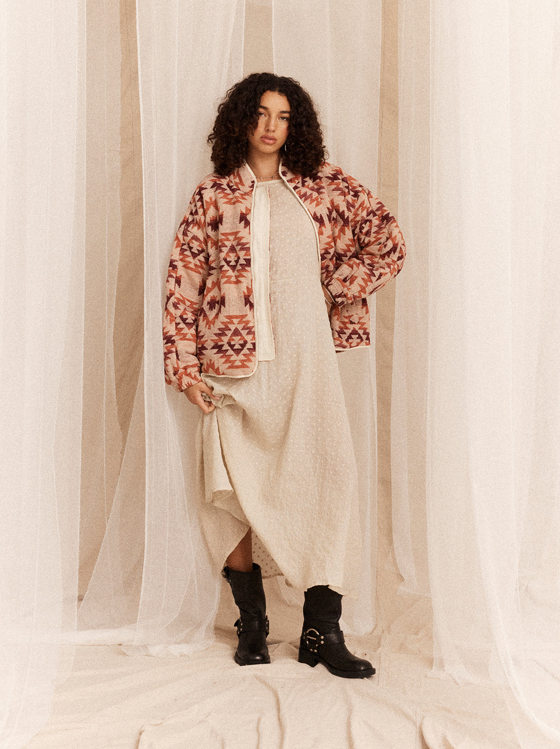 Kinga Csilla - Azteca Tsunami Jacket - Peach