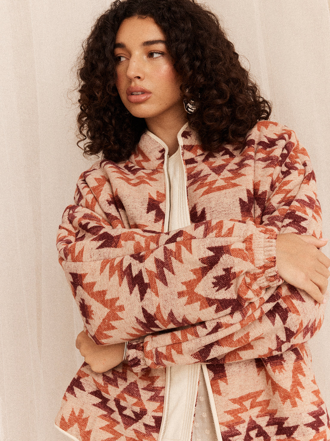 Kinga Csilla - Azteca Tsunami Jacket - Peach