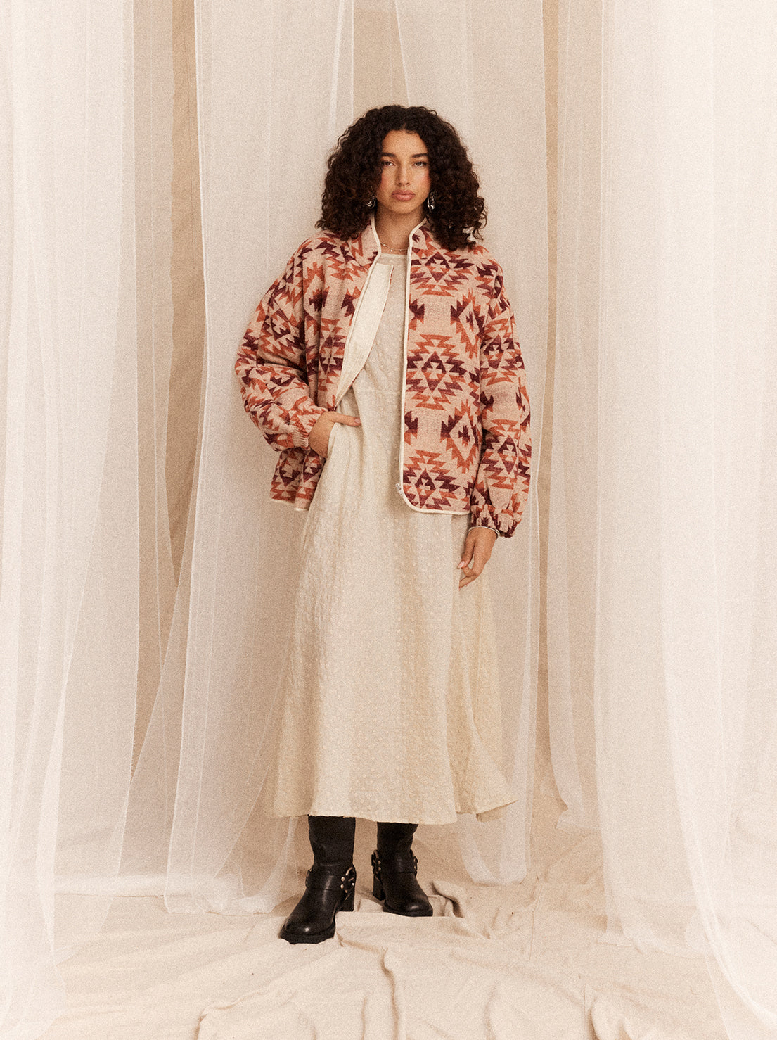 Kinga Csilla - Azteca Tsunami Jacket - Peach