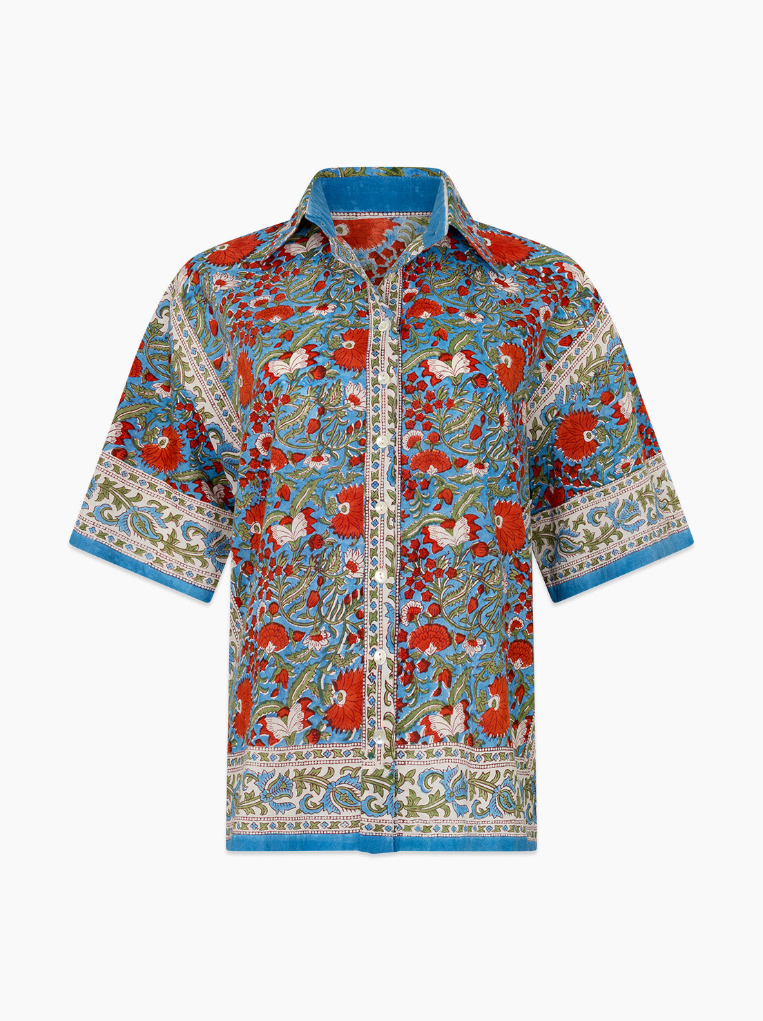 Kinga Csilla - Cortono Lae Shirt - Block Print