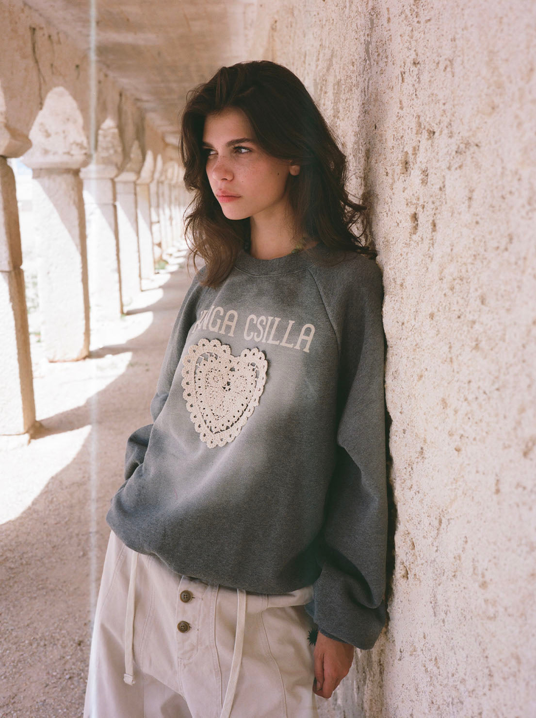 Kinga Csilla - Day Hearts Med Jumper - Grey