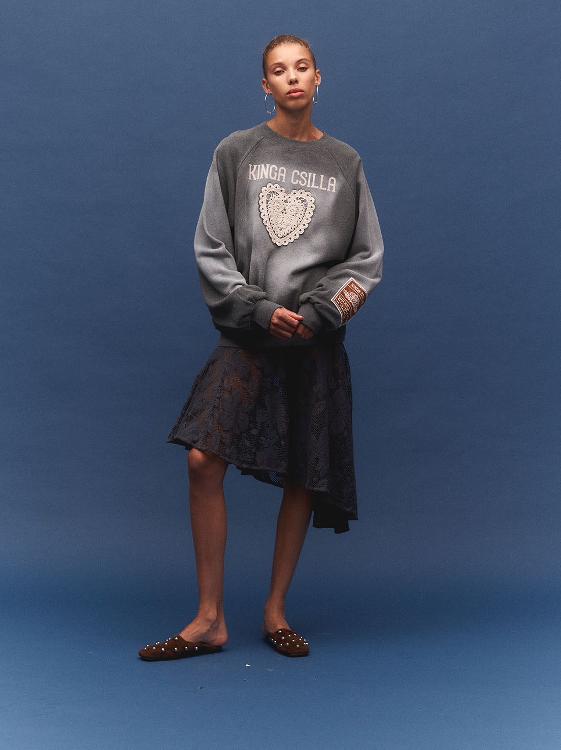 Kinga Csilla - Day Hearts Med Jumper - Grey