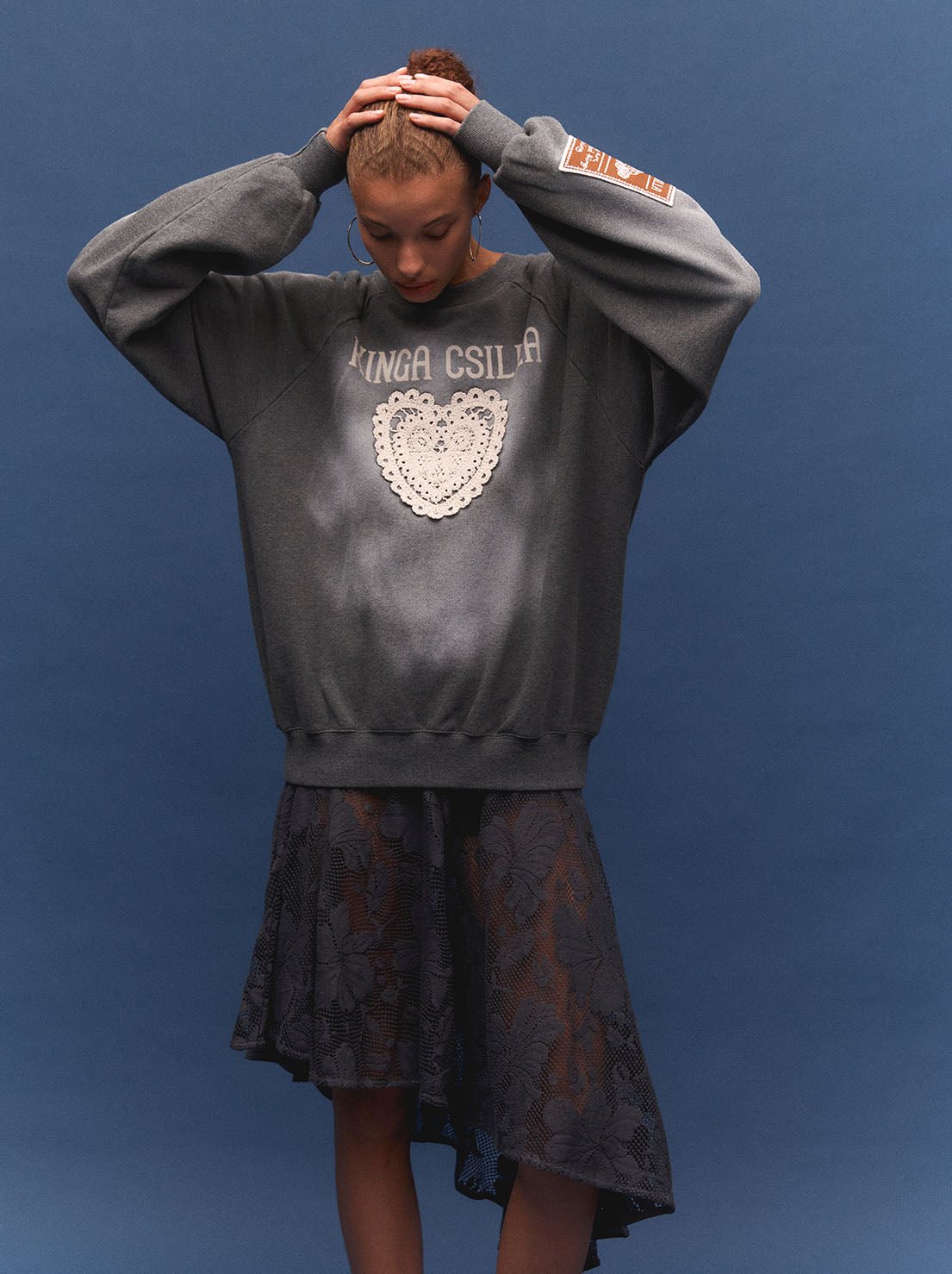 Kinga Csilla - Day Hearts Med Jumper - Grey