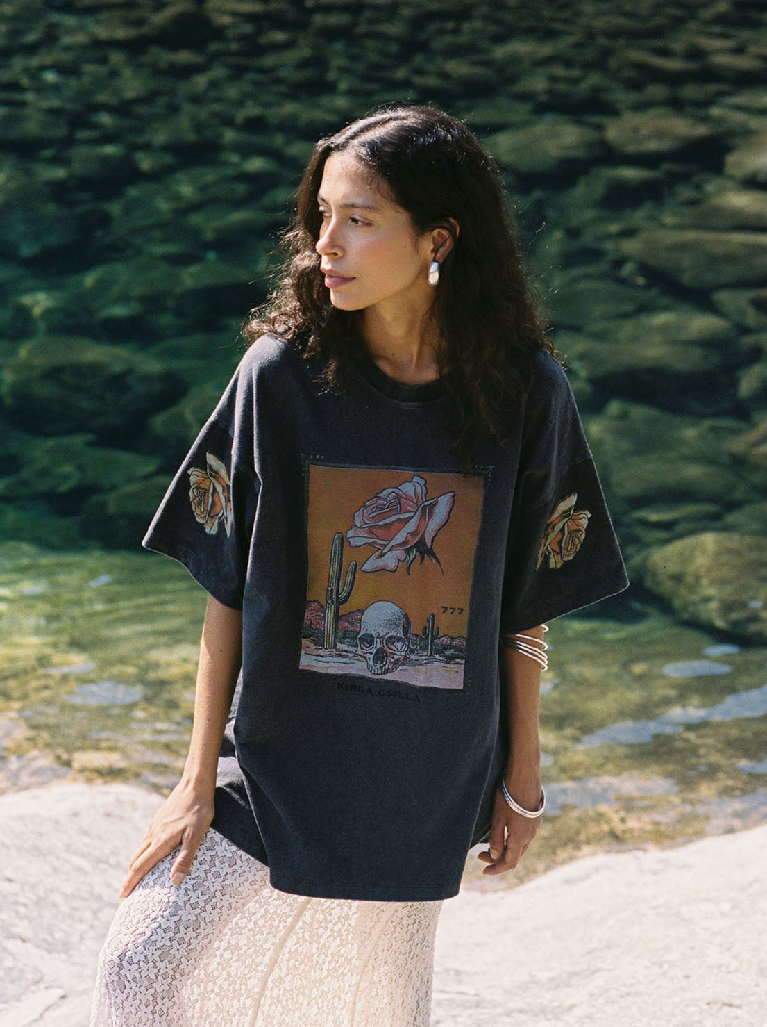 Kinga Csilla - Desert Rose Tee - Black