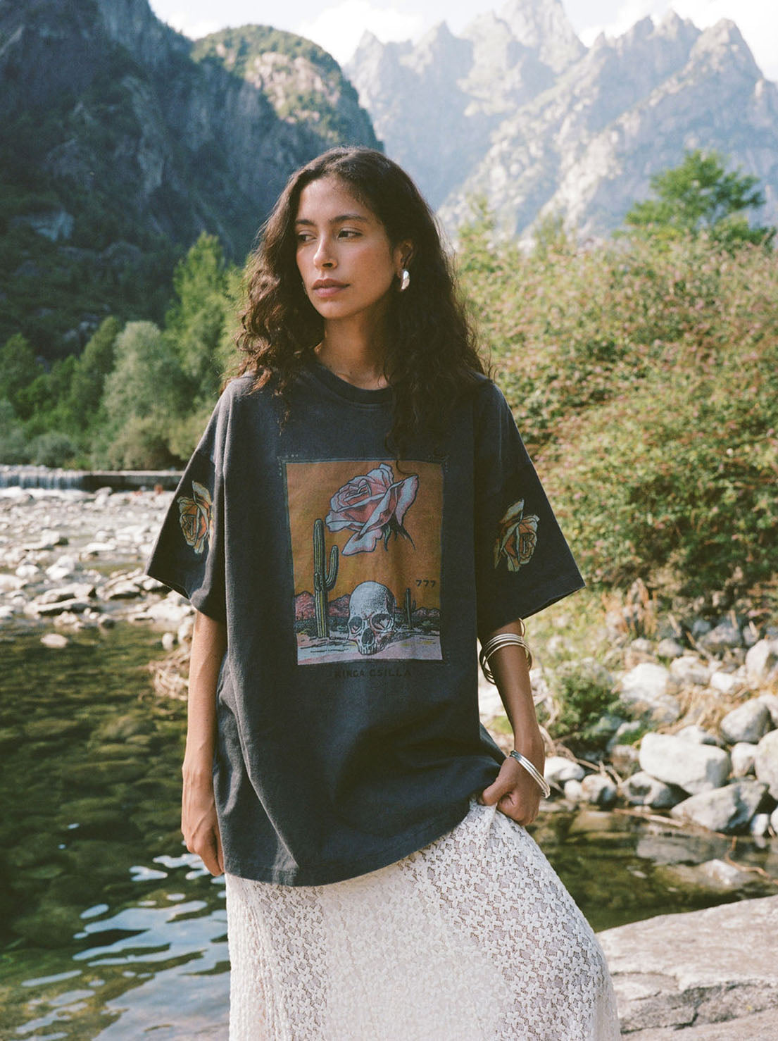 Kinga Csilla - Desert Rose Tee - Black