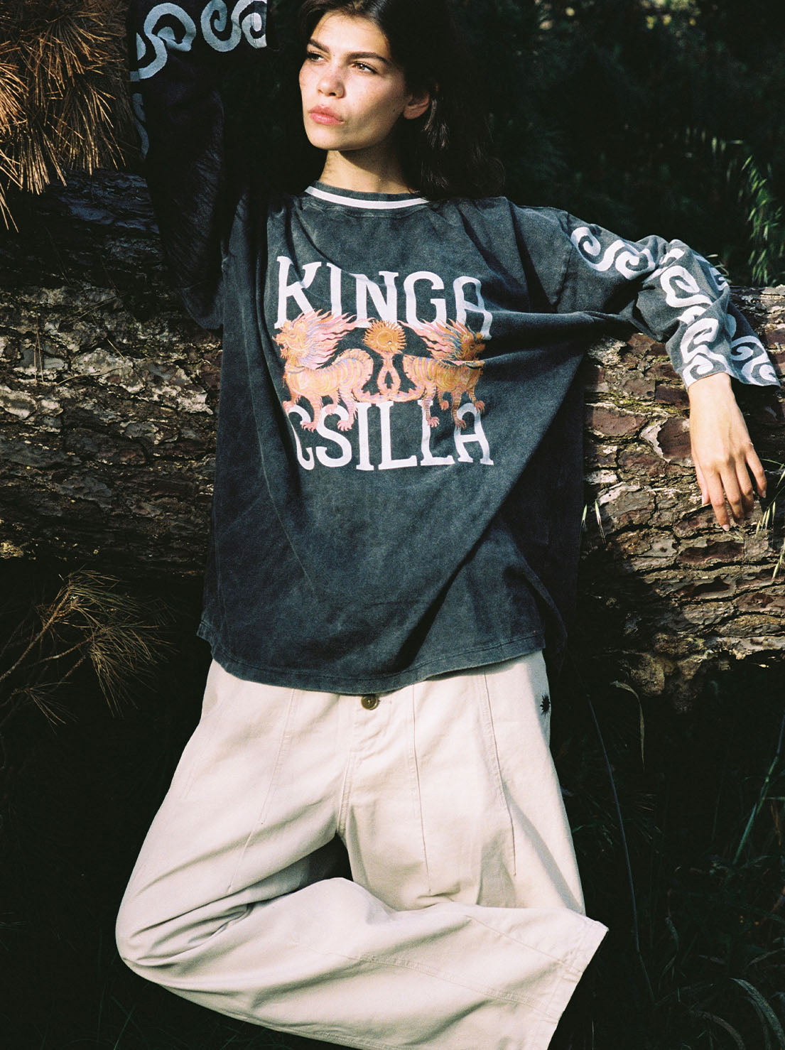 Kinga Csilla - Deserted Dragon Tommy Tee - Washed Black