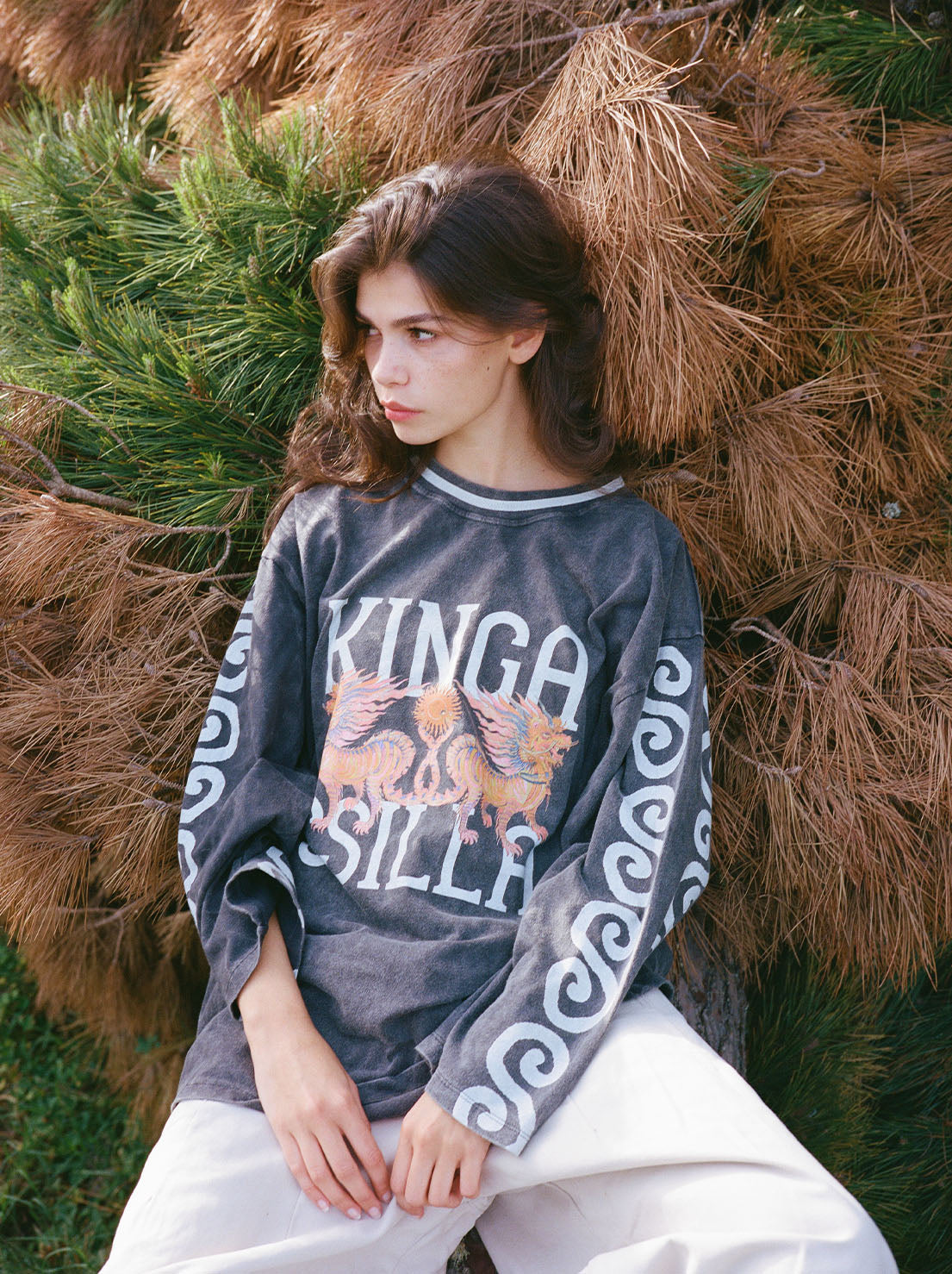 Kinga Csilla - Deserted Dragon Tommy Tee - Washed Black