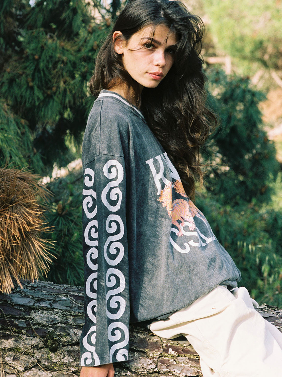 Kinga Csilla - Deserted Dragon Tommy Tee - Washed Black