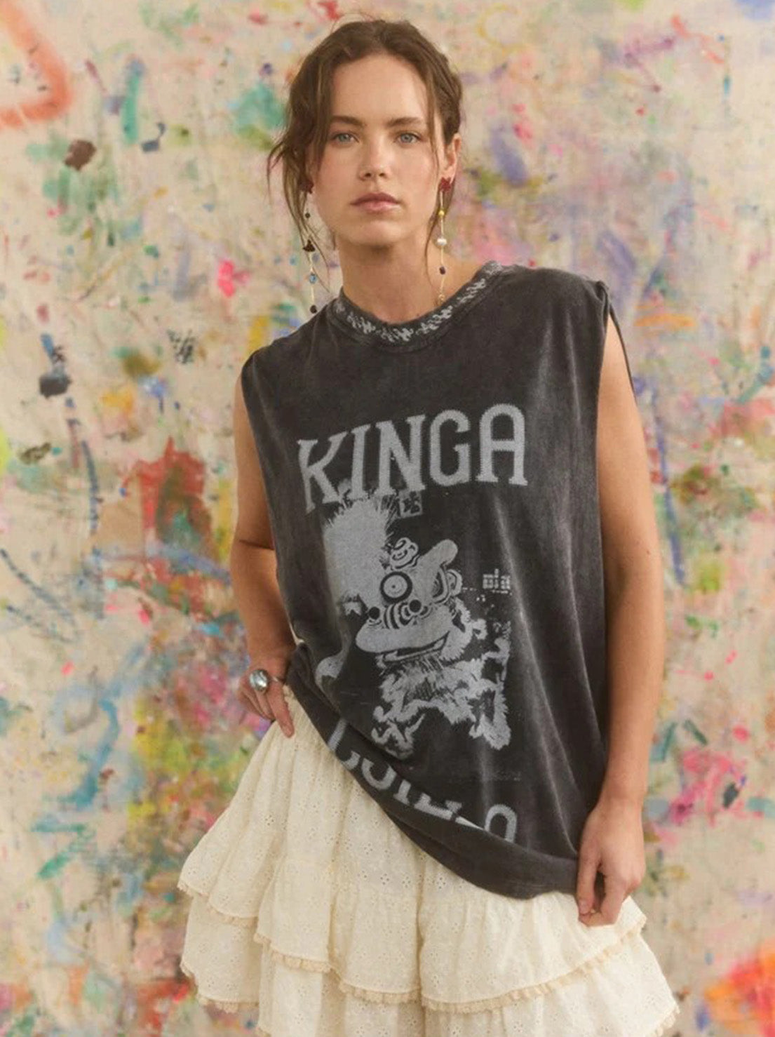 Kinga Csilla - Dragon Dance Band Tee - Black