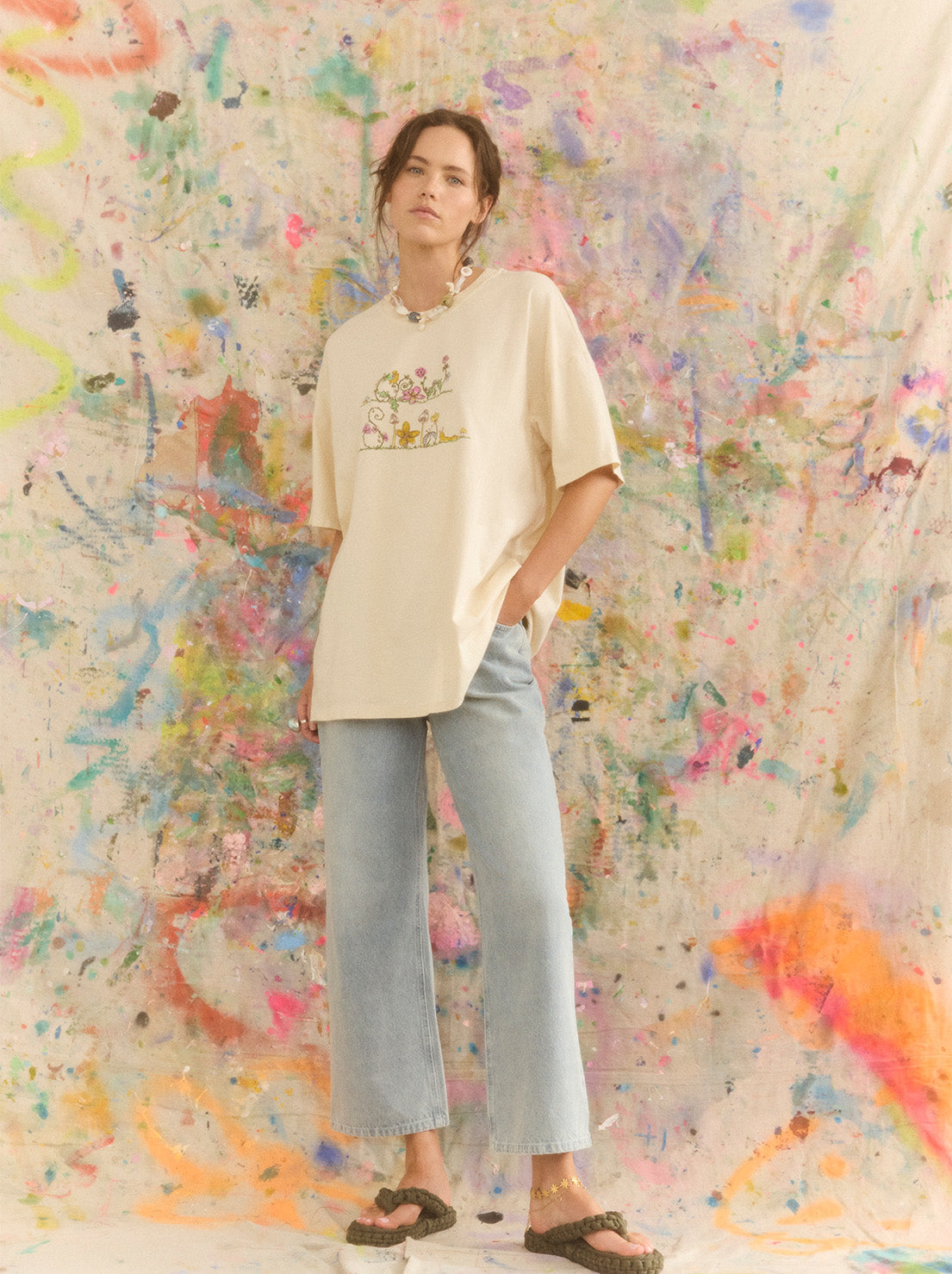 Kinga Csilla - Grow Slow OG Tee - Cream