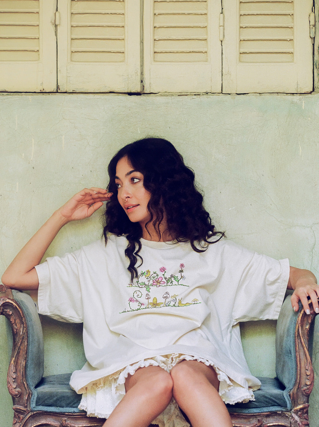 Kinga Csilla - Grow Slow OG Tee - Cream