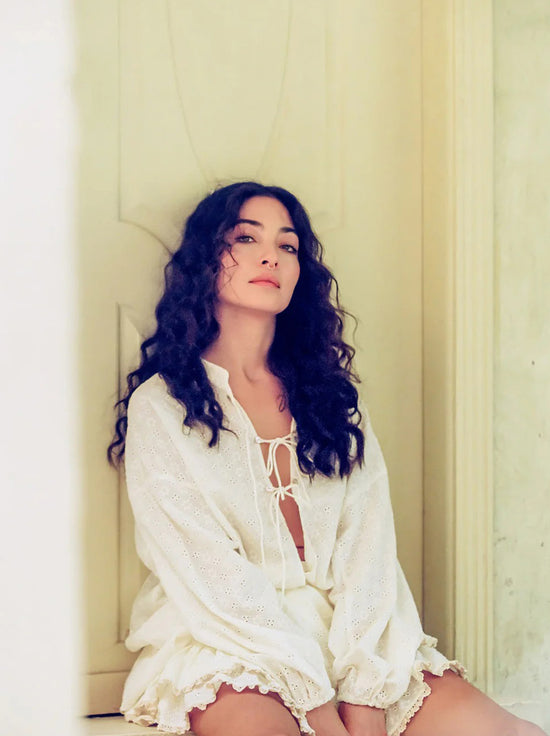 Kinga Csilla - Kaya Anglaise Alba Blouse - Cream